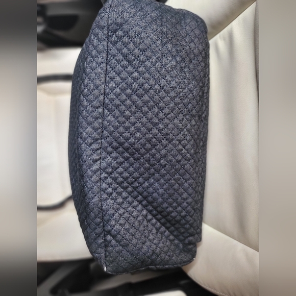 Vera Bradley Quilted Blue Gray Tote - Picture 2 of 13